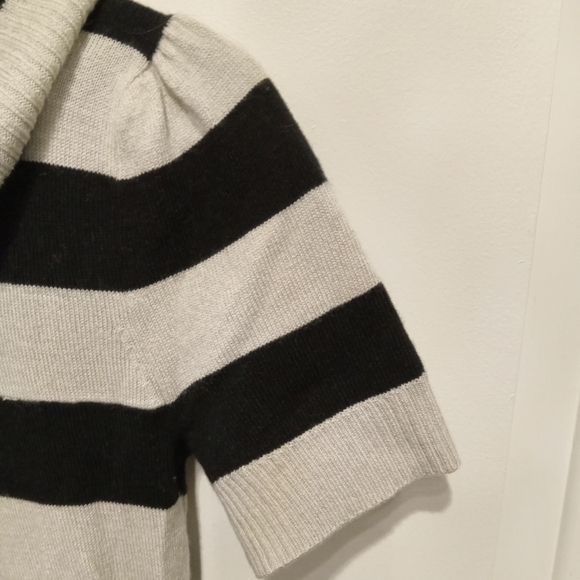 NEW! International Concepts Black & White Striped Tunic Sweater Cowl Sz Sm NWT - Picture 3 of 5